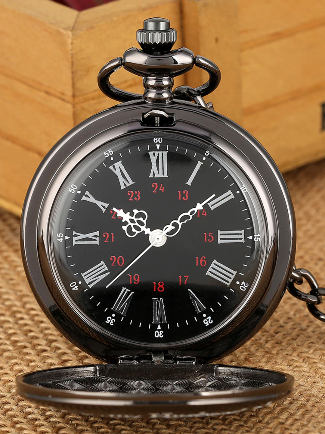 YouBella Pocket Watch Pendant with Chain for Husband Unique Memorable Gift Dual Purpose Stainless Steel Clock for Men (YBWATCH_0029)